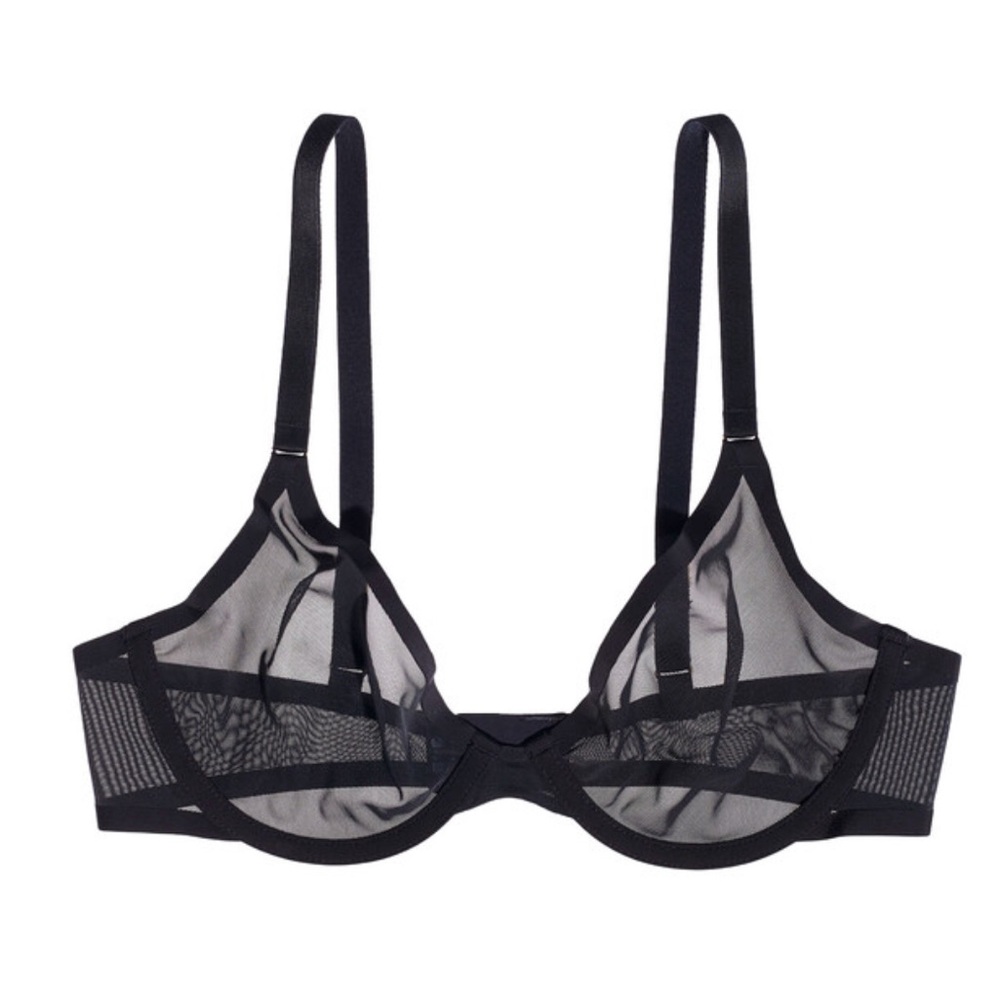 CUUP The Plunge Mesh Bra Sz 32E *NWOT*